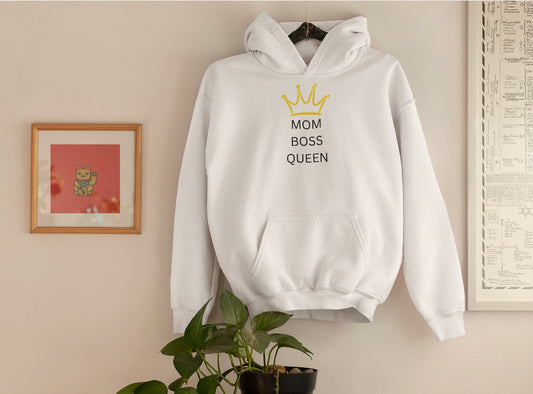 Mom, Boss, Queen Hoodie
